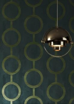 Tapete Florin Schwarzgrün