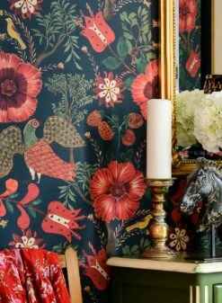 Wandbild Folk Szekely Rot