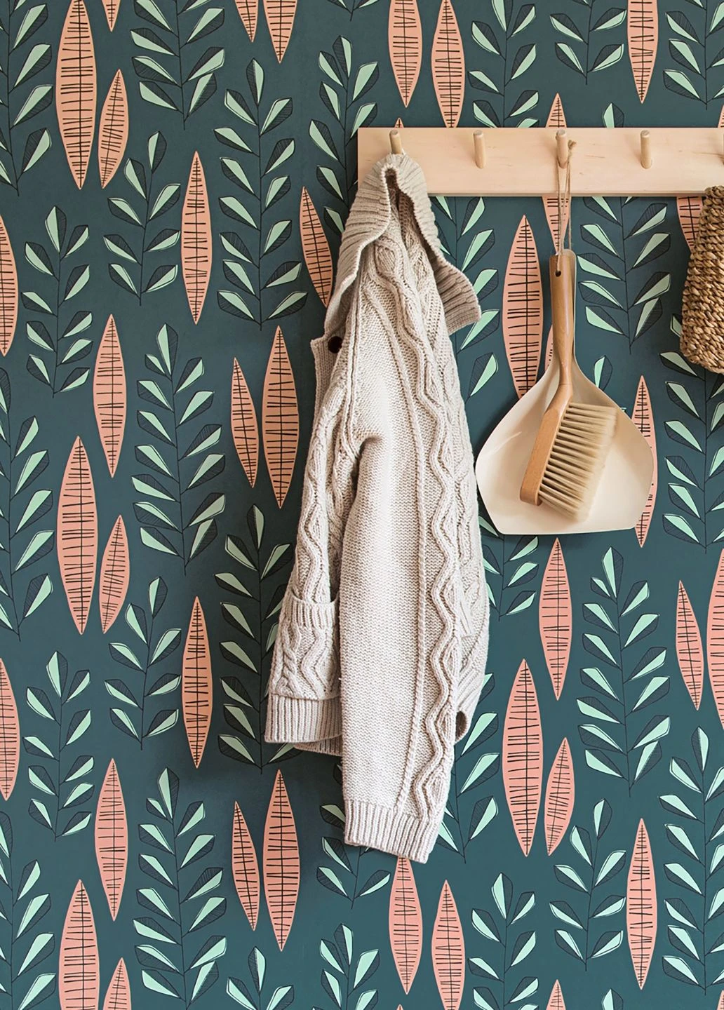 Tapete Garden City Blaugrün 1 Tapete Garden City Blaugrün