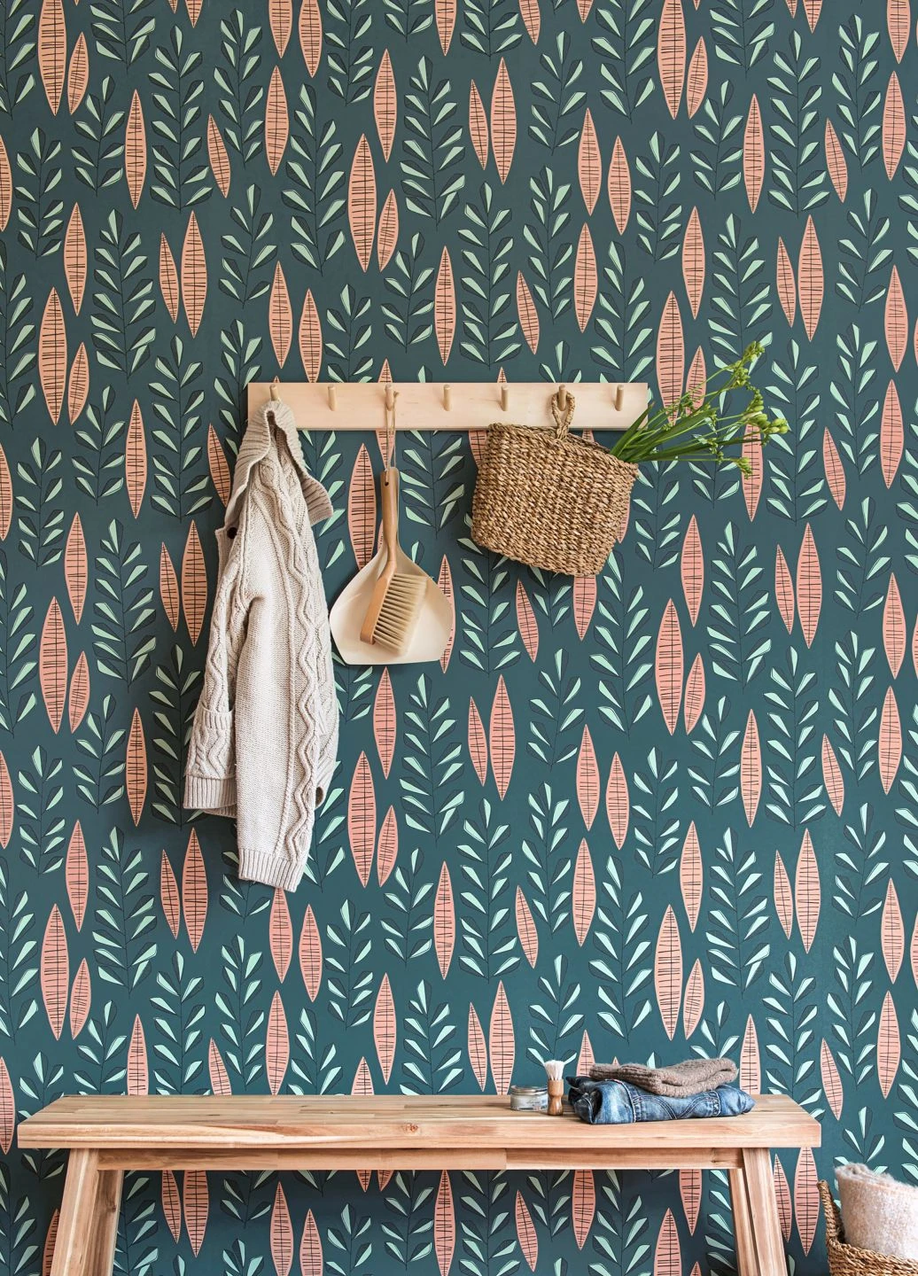 Tapete Garden City Blaugrün 4 Tapete Garden City Blaugrün – Bild 4