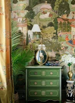 Wandbild Gardens Of Jaipur Grüntöne -Tapetengeschäft Gardens of Jaipur B 725311 2880x1440