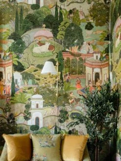 Wandbild Gardens Of Jaipur Grüntöne -Tapetengeschäft Gardens of Jaipur C 725311 2880x1440