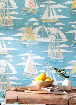 Tapete Geronimo Türkisblau