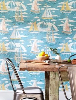 Tapete Geronimo Türkisblau -Tapetengeschäft Geronimo B 462561 2880x1440