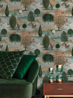 Tapete Giverny Grüntöne -Tapetengeschäft Giverny B 104691 2880x1440