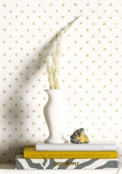 Tapete Golden Stars Gold Schimmer 5 Tapete Golden Stars Gold Schimmer -Tapetengeschäft Golden Stars B 625791 2880x1440