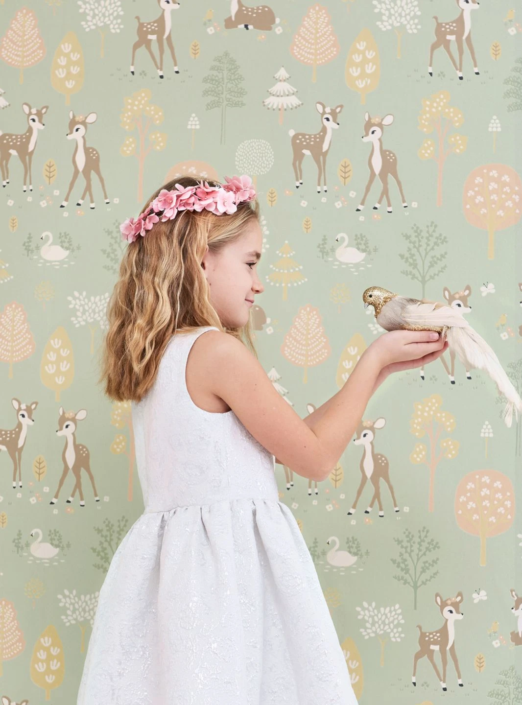 Tapete Golden Woods Blassgrün 4 Tapete Golden Woods Blassgrün – Bild 4