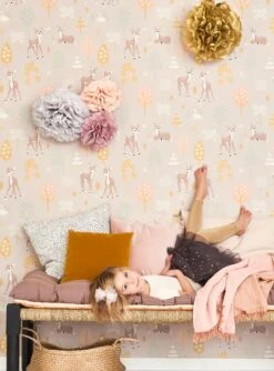 Tapete Golden Woods Pastellbraun -Tapetengeschäft Golden woods C 389334 2880x1440