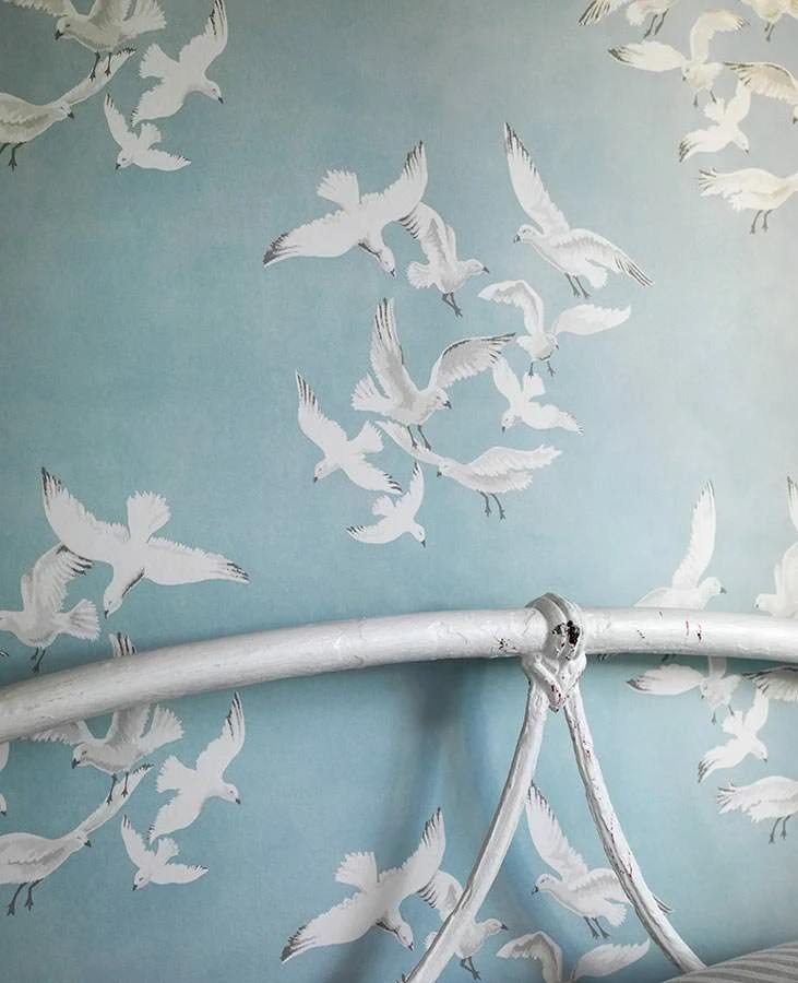 Tapete Greta Pastellhellblau 1 Tapete Greta Pastellhellblau
