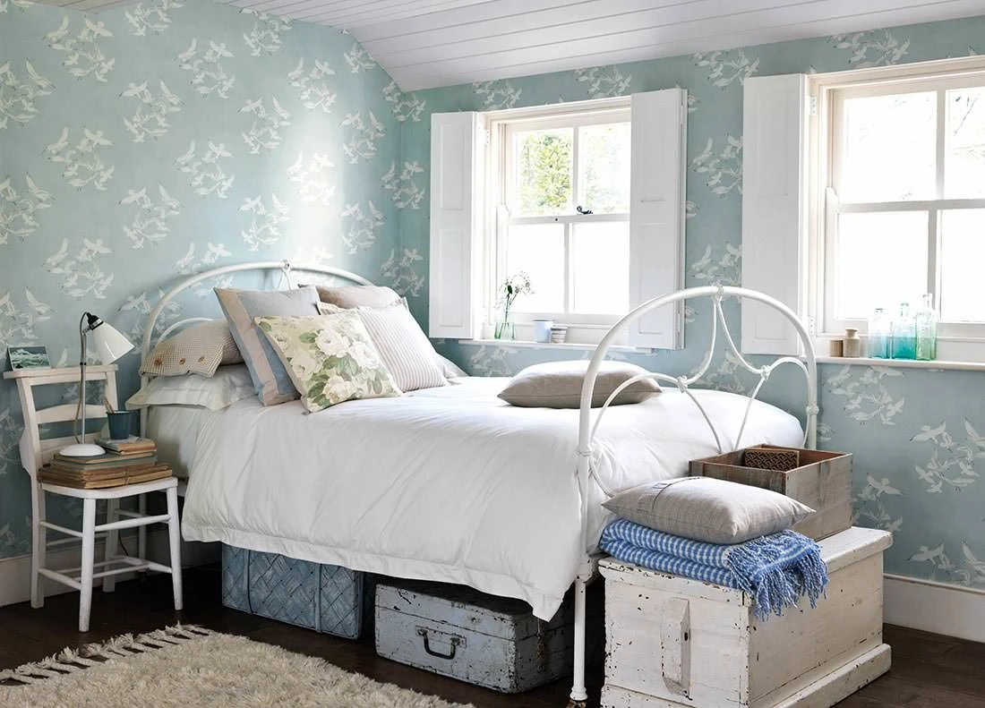 Tapete Greta Pastellhellblau 4 Tapete Greta Pastellhellblau – Bild 4