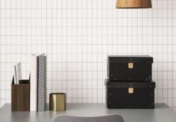 Ferm LIVING Tapete Grid Weiss