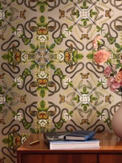 Tapete Hakama Perlbeige -Tapetengeschäft Hakama B 745151 2880x1440