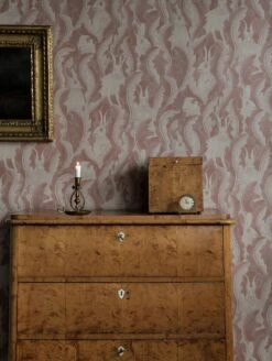 Tapete Hares In Hiding Beigerot -Tapetengeschäft Hares in Hiding B 975152 2880x1440