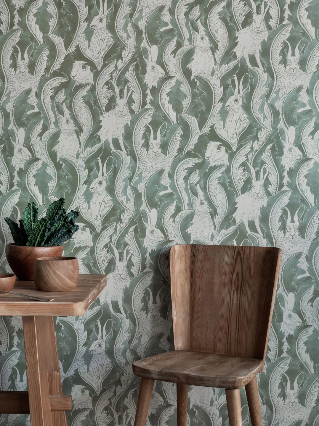 Tapete Hares In Hiding Schilfgrün 3 Tapete Hares In Hiding Schilfgrün – Bild 3