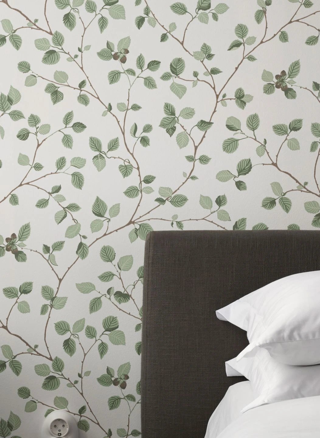 Tapete Hassel Blassgrün 1 Tapete Hassel Blassgrün