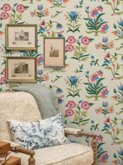 Selbstklebende Tapete Heirloom Floral Hellelfenbein -Tapetengeschäft Heirloom Floral B 790691 2880x1440