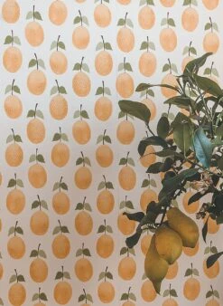 Tapete Henriette Goldgelb