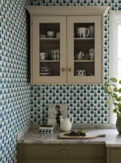 Tapete Henriette Brillantblau 7 Tapete Henriette Brillantblau -Tapetengeschäft Henriette C 452012 2880x1440