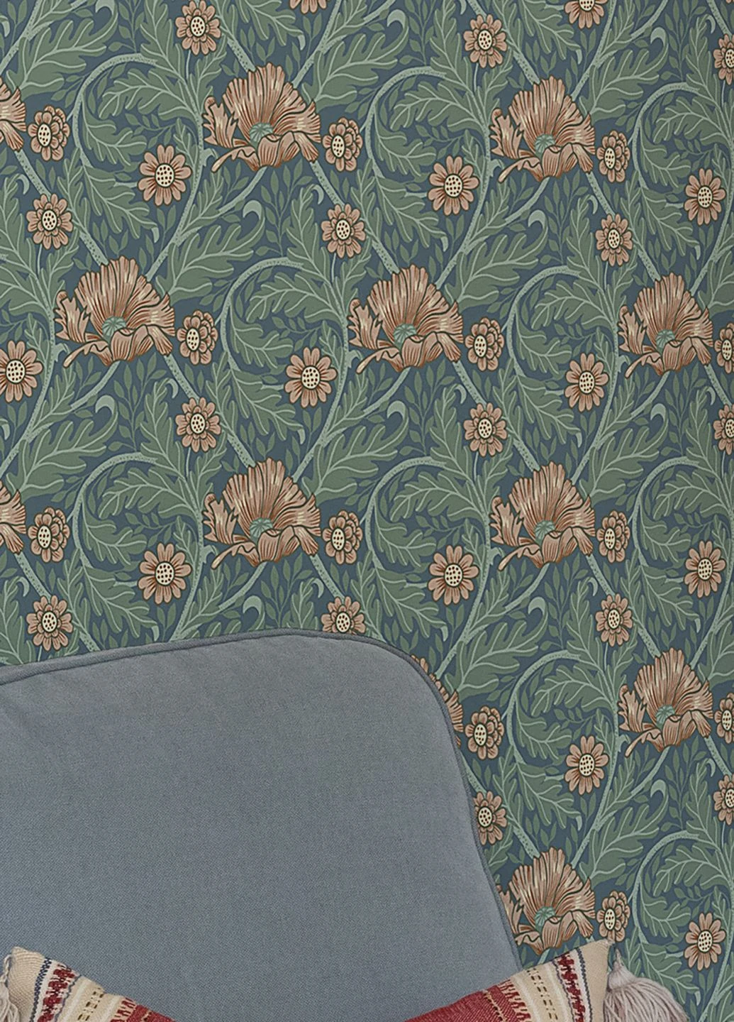 Tapete Hilde Blaugrau 2 Tapete Hilde Blaugrau – Bild 2