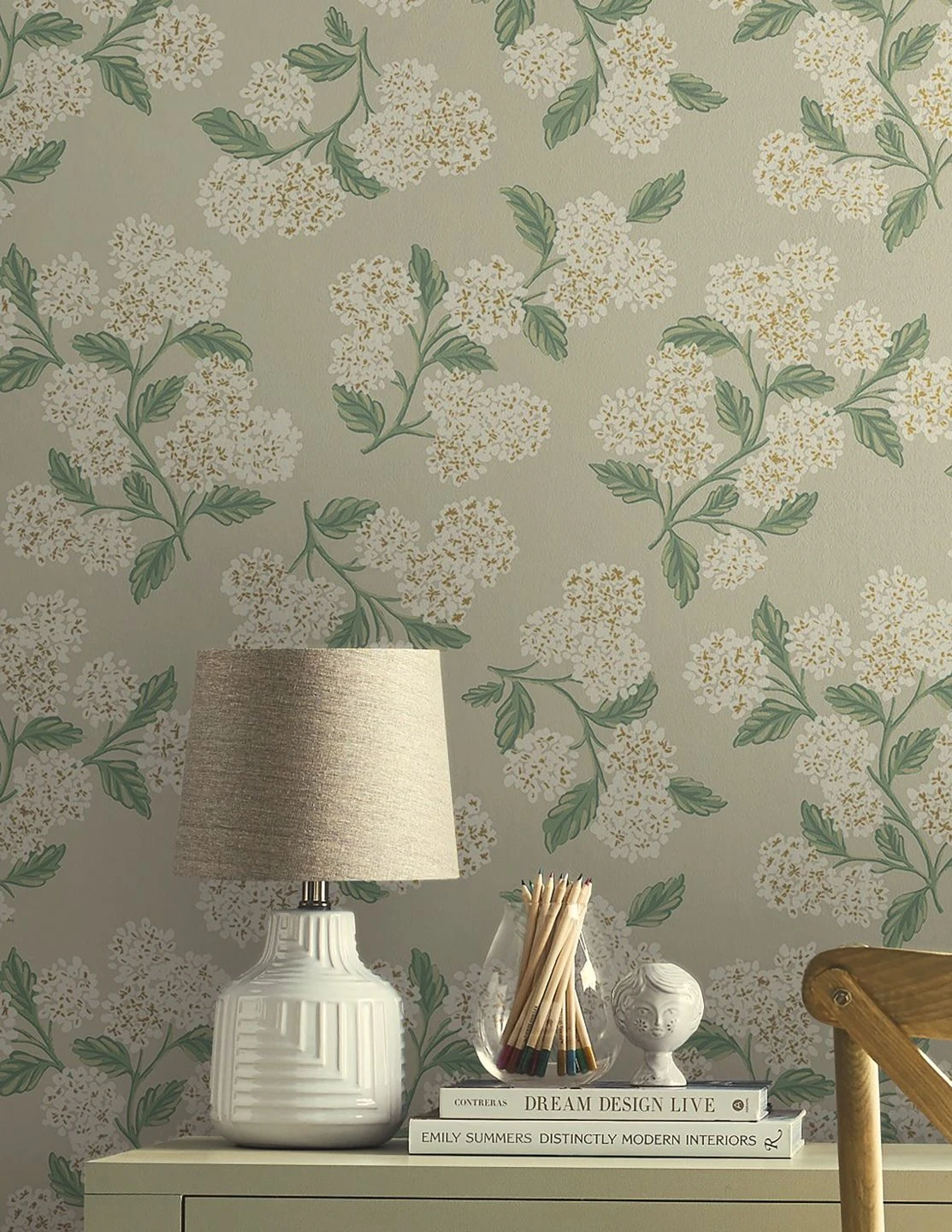 Tapete Hydrangea Kieselgrau 3 Tapete Hydrangea Kieselgrau – Bild 3