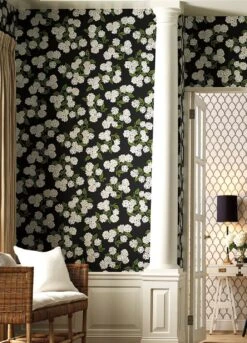 Tapete Hydrangea Schwarz -Tapetengeschäft Hydrangea B 790183 2880x1440