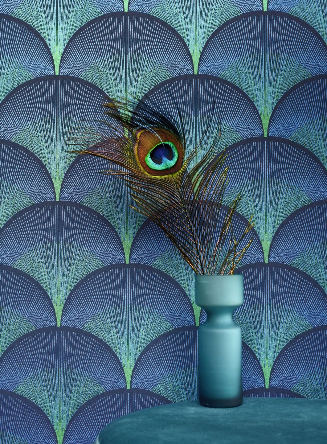 Tapete Imperia Blau Schimmer 1 Tapete Imperia Blau Schimmer