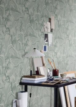 Tapete Japanese Garden Hellminttürkis -Tapetengeschäft Japanese Garden B 451921 2880x1440