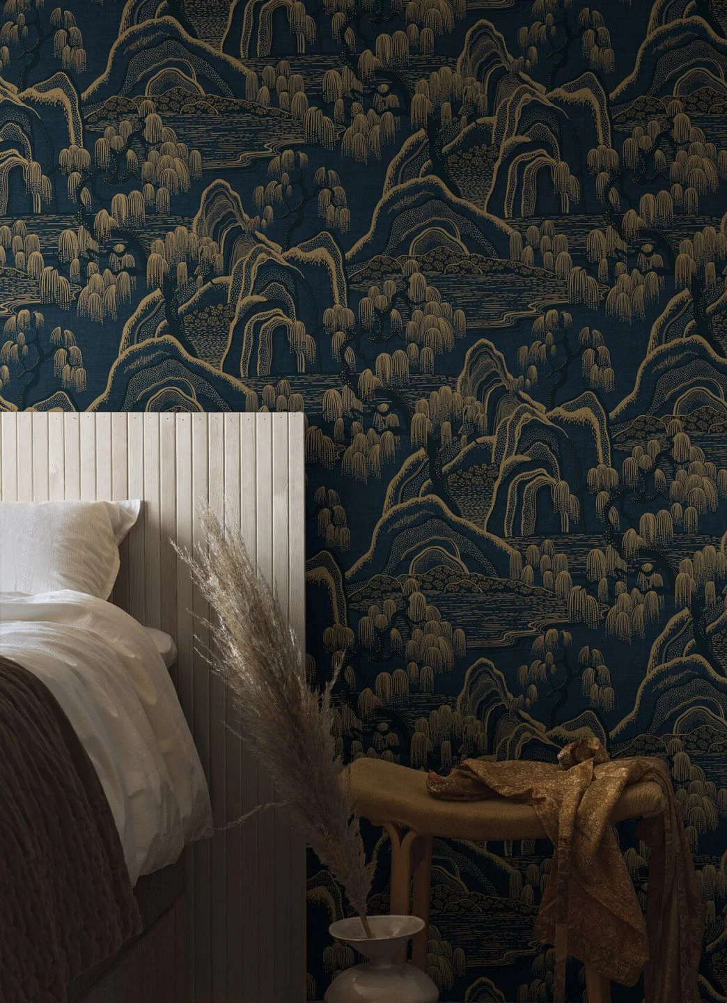 Tapete Japanese Garden Dunkelgraublau 4 Tapete Japanese Garden Dunkelgraublau – Bild 4