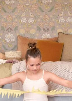 Tapete June Hellgraubeige 9 Tapete June Hellgraubeige -Tapetengeschäft June D 389343 2880x1440