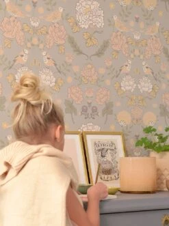 Tapete June Hellgrau -Tapetengeschäft June E 389342 2880x1440