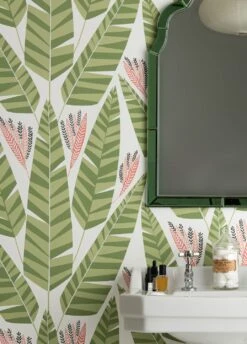 Tapete Jungle Resedagrün