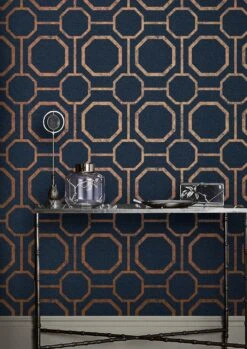 Tapete Kalea Dunkelblau