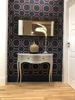 Tapete Kalea Dunkelblau -Tapetengeschäft Kalea O 431352 2880x1440