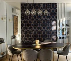 Tapete Kalea Dunkelblau -Tapetengeschäft Kalea P 431352 2880x1440