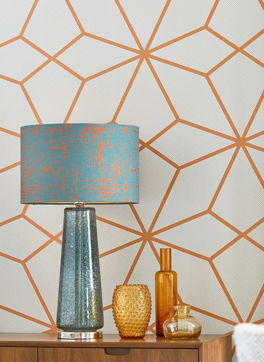 Tapete Kamolee Orangebraun 1 Tapete Kamolee Orangebraun