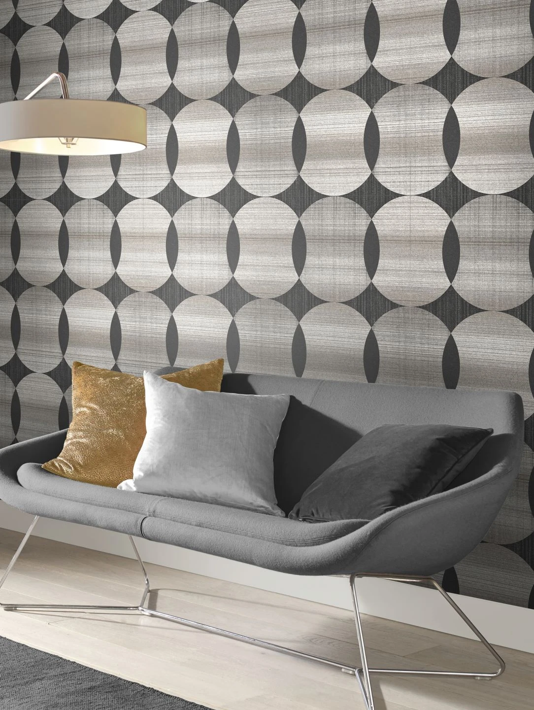 Tapete Kasavu Silbergrau Schimmer 4 Tapete Kasavu Silbergrau Schimmer – Bild 4