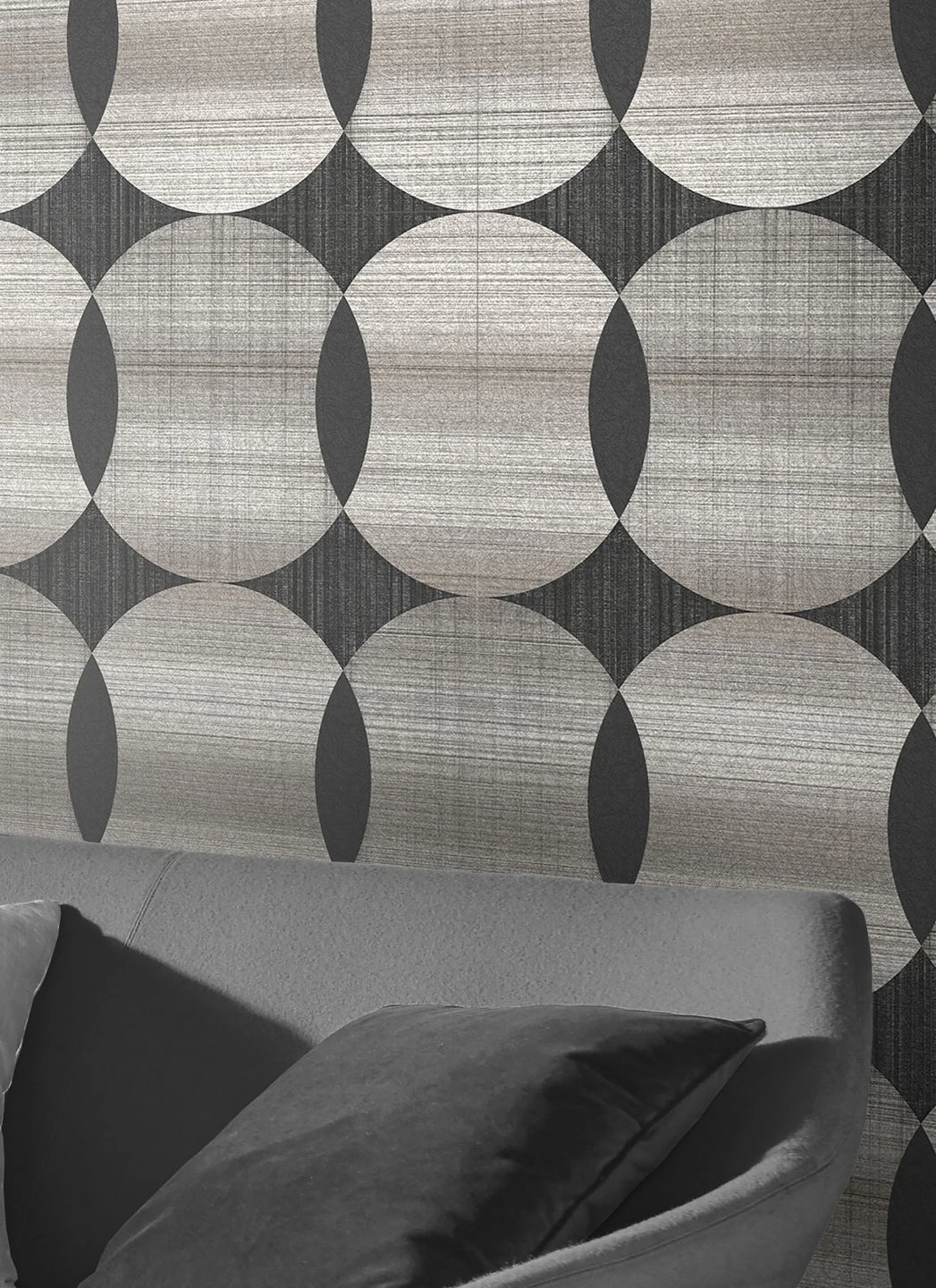 Tapete Kasavu Silbergrau Schimmer 1 Tapete Kasavu Silbergrau Schimmer