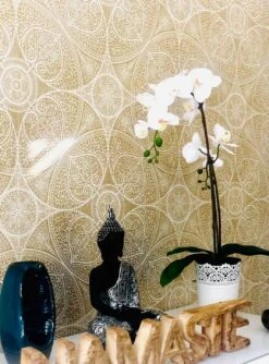 Tapete Kassandra Cremeweiss -Tapetengeschäft Kassandra K 820751 2880x1440