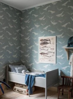 Tapete Keiko Hellblaugrau -Tapetengeschäft Keiko D 452321 2880x1440