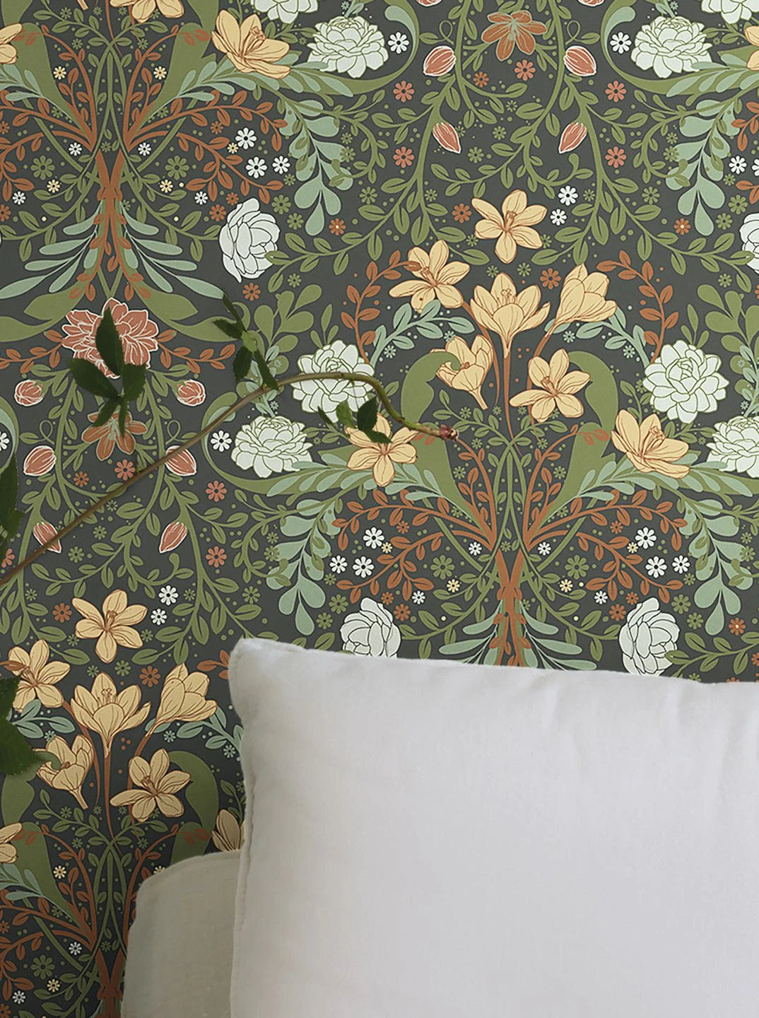 Tapete Kristina Olivgrün 1 Tapete Kristina Olivgrün