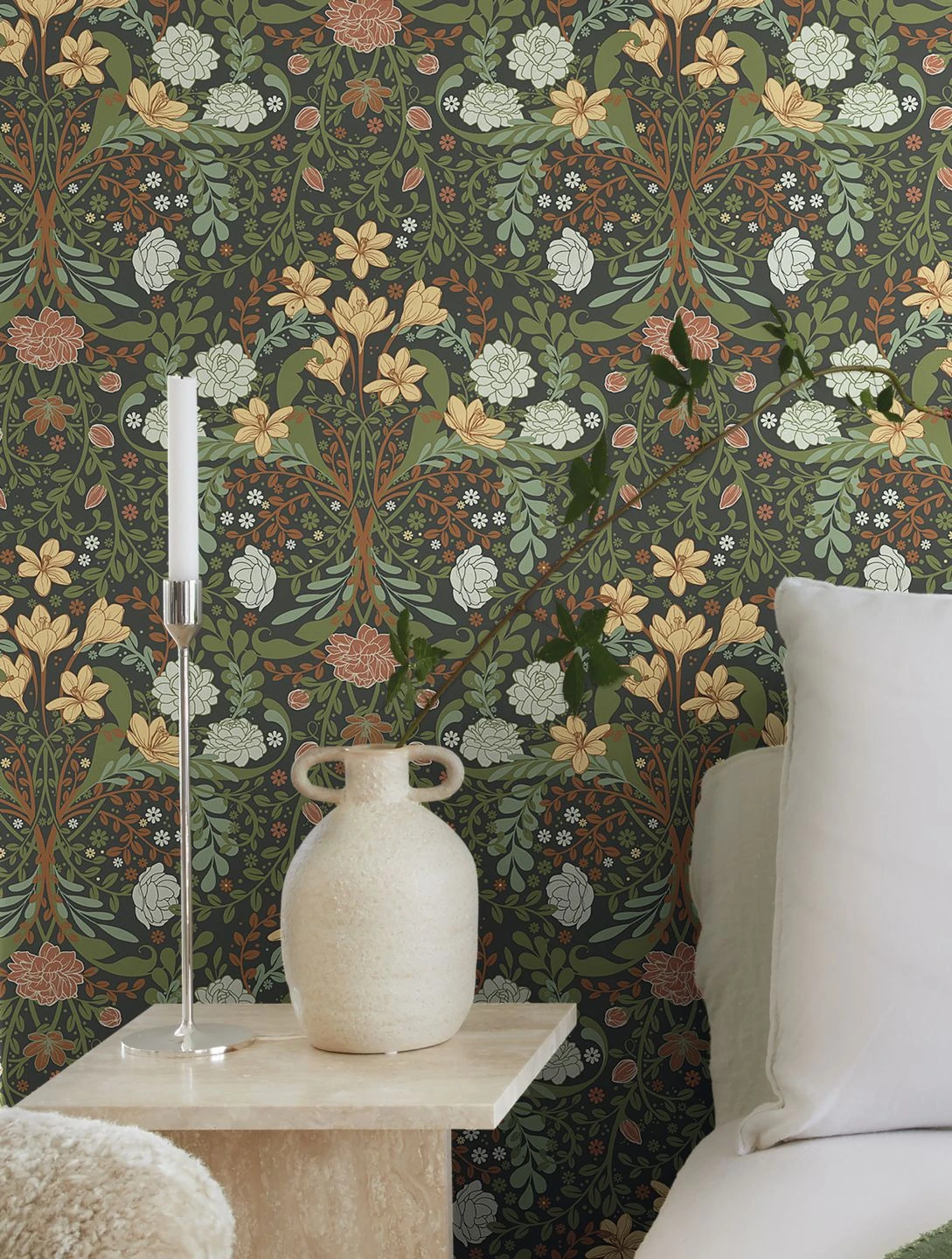 Tapete Kristina Olivgrün 4 Tapete Kristina Olivgrün – Bild 4