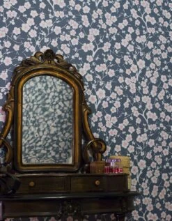 Tapete Laila Blaugrau