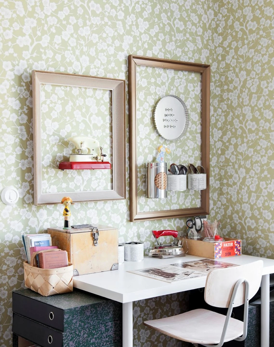 Tapete Laila Grünbeige 4 Tapete Laila Grünbeige – Bild 4