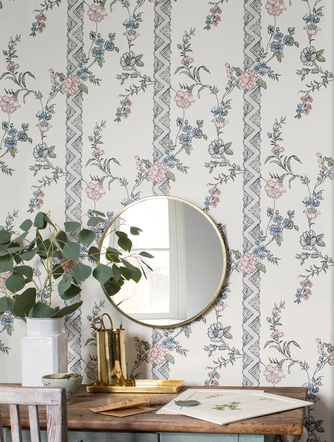 Tapete Laisa Pastellblau 3 Tapete Laisa Pastellblau – Bild 3