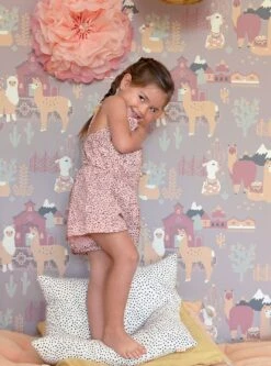 Tapete Lama Village Grauviolett 7 Tapete Lama Village Grauviolett -Tapetengeschäft Lama Village B 389364 2880x1440