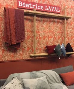 Tapete Lhamo Rotorange -Tapetengeschäft Lhamo A 325109 2880x1440