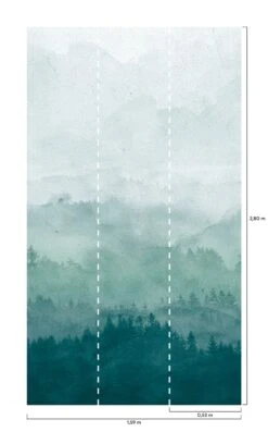 Wandbild Ligea Grüntöne 6 Wandbild Ligea Grüntöne -Tapetengeschäft Ligea B 390691 2880x1440