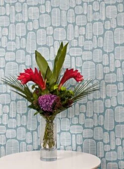 Tapete Little Trees Hellpastellblau -Tapetengeschäft Little Trees A 690106 2880x1440