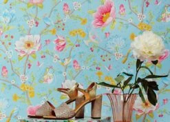 Tapete Luna Pastellblau