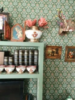 Tapete Magdalena Kieferngrün -Tapetengeschäft Magdalena L 485101 2880x1440